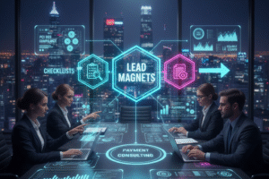 Lead magnets, Consulting marketing, Client acquisition, Payment gateways, Checklists, Sales funnel, Expertise marketing