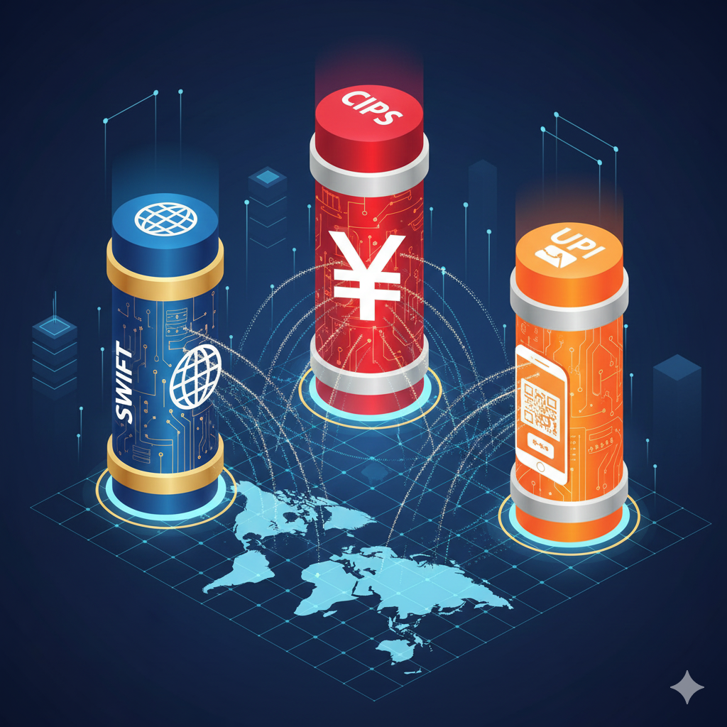 SWIFT vs CIPS vs UPI